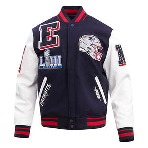 Chaqueta Varsity Mash Up para Hombre, Estilo Casual Urbano, Chaqueta Bomber con Gráficos de Letras, Chaqueta de Manga Larga Cómoda de Mezcla de Algodón - Product Image 2