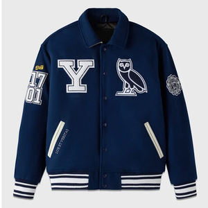 Vestes universitaires pour hommes grandes tailles, vente en gros de vestes universitaires vierges, vestes universitaires personnalisées avec logo, vestes universitaires simples pour hommes - Product Image 1