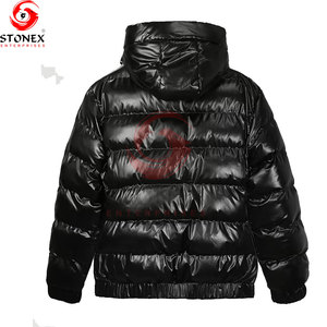 Chaqueta Acolchada de Moda para Hombre, Abrigo de Invierno Térmico, Cortavientos, Ligero, Informal, para Senderismo, Camping, con Cierre Frontal y Capucha - Product Image 4