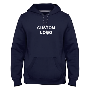 Sweat-shirt à capuche rouge pour homme avec logo personnalisé, en coton French Terry, décontracté, pour l'automne, avec poche avant, imprimé, coupe classique, anti-rétrécissement, 350g - Product Image 2