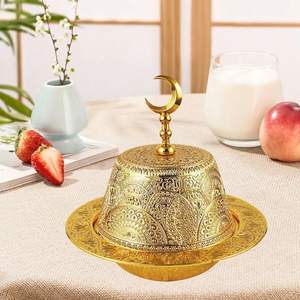 Corbeille à fruits sur pied, plateau de service décoratif moderne pour collations et desserts - Product Image 4