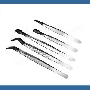 Pinzas Profesionales Multiusos de Acero Inoxidable de Alta Calidad para Cejas y Pestañas, Puntas Dentadas, Logotipo Personalizado, Depilación Negra - Product Image 3