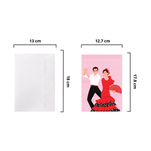 Carte pop-up 3D couple dansant, design Saint-Valentin, faite à la main, amour, Italie, cartes de vœux pour la Saint-Valentin - Product Image 2