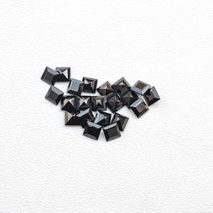 2mm Naturel Noir Onyx Facettes Carré Coupe Haute Qualité Véritable Pierre En Gros Dernière Onyx Pierres Précieuses En Vrac Pour La Fabrication De Bijoux - Product Image 1