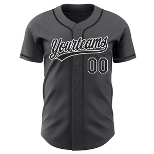 Maillot de baseball personnalisé pour homme, style premium, coupe ajustée, en polyester respirant à séchage rapide, avec boutons sur le devant, pour équipe. - Product Image 4