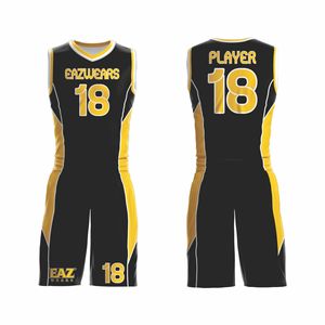 Conjunto de Uniforme de Baloncesto, Camiseta y Pantalones Cortos, Ropa Deportiva Ligera, Diseño Personalizado para Equipos, para Práctica, Competencia y Torneo - Product Image 1