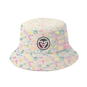 หมวกบักเก็ตพิมพ์ลายอาหารเม็กซิกัน โลโก้แบบกำหนดเอง ลายเส้นอาหาร หมวกกันแดดแบบซับลิเมชั่นสำหรับทุกเพศ หมวกชาวประมงสำหรับโปรโมทร้านอาหาร - Product Image 6