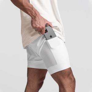 Shorts Deportivos de Compresión 2 en 1 para Hombre, Diseño Personalizado, Poliéster, para Gimnasio y Entrenamiento, Venta al Por Mayor, Alta Calidad - Product Image 5