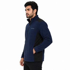 New Fashion Men's Smart Casual Winter Jacket Long Sleeve Short Coat Stand Collar <b>Zipper</b> Closure Solid Color <b>Fleece</b> Jacket - Product Image 4