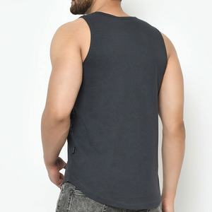 Custom Logo Solid Tank Top For Men Plus Size Workout Gym Sports <b>Vest</b> Fitness-<b>Stringer</b> 3D Pattern OEM Service For Running - Product Image 4