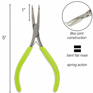 Pince à bec courbé à 90 degrés Micro Slim, outil de précision pour la mise en forme de fils de bijouterie, ZetomedPro - Product Image 3