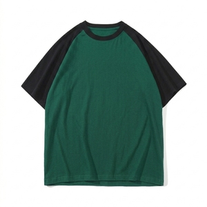 100% Cotton Two Tones <b>Plain</b> <b>Tshirt</b> Wholesale Custom LOGO Raglan Sleeve T Shirt Unisex Club Screen Print DTG women <b>tshirt</b> - Product Image 5