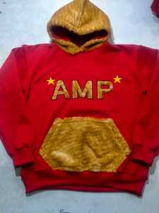 Sweat-shirt à capuche rétro d'hiver de haute qualité, coupe-vent, en polaire épaisse, rembourré, vintage, pour hommes - Product Image 2