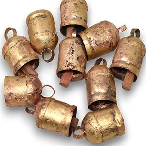 Nuevas Campanas de Metal Dorado con Diseño Personalizado, Pintadas a Mano, Estilo Antiguo, Precio al por Mayor, Día Nacional de la India - Product Image 1