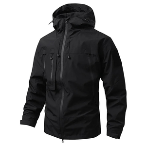 Chaqueta Cortavientos Impermeable Unisex con Capucha, Ligera, para Exteriores, con Cierre, Informal, para Viajes - Product Image 3