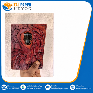 Handcrafted Pure Leather <b>Journal</b> With Traditional Handwork Handmade Leather <b>Diary</b> Wholesale Bulk Supplier Manufacturer Exporter - Product Image 6