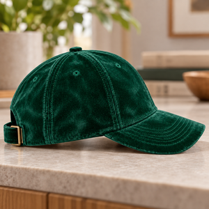 Gorra de Béisbol de 5 Paneles de Terciopelo, Estilo Urbano, Deportiva, para Golf, con Visera Plana, MOQ Bajo, Logotipo Bordado Personalizado, OEM, Venta al Por Mayor - Product Image 6