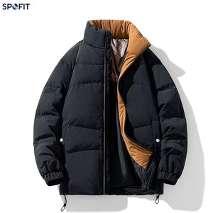 Ventes en gros de manteaux en duvet légers pour hommes, coupe ajustée, pour l'hiver, usage extérieur, avec fermeture éclair, respirants - Product Image 1