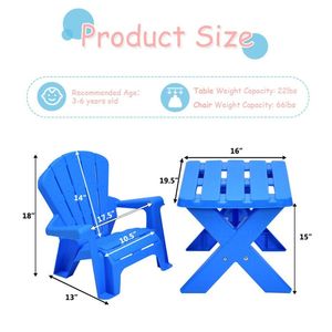 Set di 3 Pezzi in MDF: Tavolo e Sedie per Bambini, Ideale per Asilo, Camera da Letto, Soggiorno, Esterno e Parco - Product Image 4