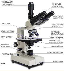광학 디지털 생물 스테레오 삼안 현미경 연구실 장비 - Product Image 3