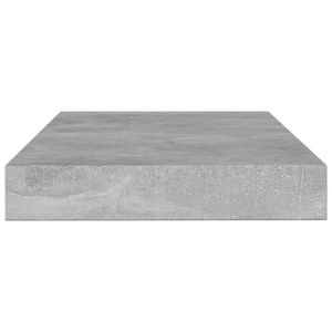 Ensemble de 4 planches d'étagère gris béton 39.4 "x 3.9" x 0.6 "Étagères murales en bois d'ingénierie - Product Image 3