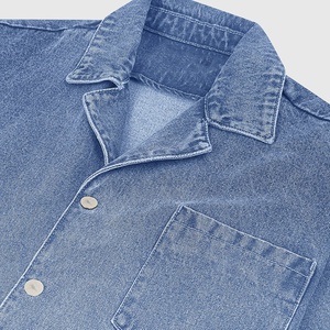 Camisa de Mezclilla Estilo Western para Hombre, Lavado Suave, Manga Larga, Casual, a la Moda, con Botones, Cómoda, para Uso Diario, Transpirable, de Secado Rápido - Product Image 3