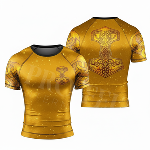 เสื้อรัดรูปออกแบบลายซับลิเมชั่นตามสั่ง แขนยาว แขนสั้น สำหรับออกกำลังกาย ฟิตเนส กีฬา และว่ายน้ำ - Product Image 5