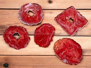 ที่รองแก้วเรซินทำด้วยมือพร้อมดีไซน์แบบหมุนหลากสี - Product Image 2