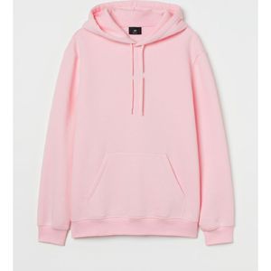 OEM Service <b>Men's</b> Oversized <b>Pink</b> Hoodie For <b>Men</b> Casual Fleece Hooded Sweatshirt Solid Color Regular Fit For Casual Wear - Product Image 2