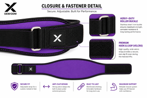 Custom Neoprene <b>Weight</b> <b>Lifting</b> <b>Belt</b> OEM ODM Adjustable Gym Back Support <b>Belt</b> for Powerlifting Fitness Training - Product Image 4