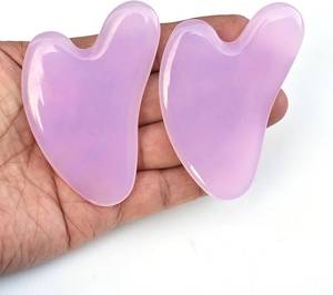 Planche de massage Gua Sha en résine écologique, faite à la main FAIZA CRAFT, forme personnalisée, outils de lifting du visage et de massage facial - Product Image 3
