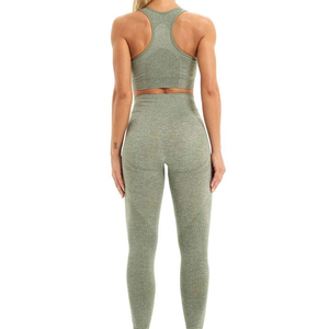 High Quality <b>Yoga</b> <b>Set</b> Full Length Leggings and Sports Bra <b>Set</b> for Women Fitness Apparel Supplier - Product Image 4