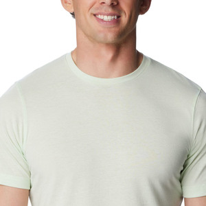 Camiseta de manga corta con cuello redondo para hombre, 100% algodón, corte regular, informal, de color liso, tejido de punto jersey. - Product Image 4