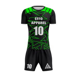 Uniformes de Fútbol Personalizados para Adultos con Logotipo OEM, Ropa Deportiva al por Mayor, Camiseta de Fútbol Personalizada con Nombre y Número, 100% Poliéster - Product Image 3