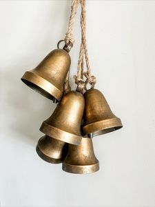 Christmas <b>bell</b> Modern Style Gold Metal Bird Wind Greatest Quality Fancy Design Wall Hanging Cow <b>Bell</b> Christmas Decoration - Product Image 5