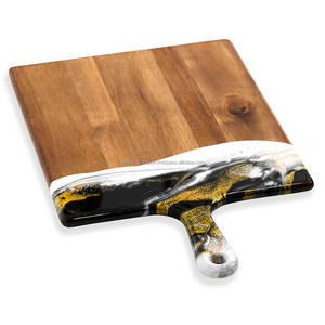 Tabla de cortar de madera, tabla de charcutería de resina epoxi de madera de acacia para el hogar y la cocina, tabla de cortar de Falak World Export - Product Image 4
