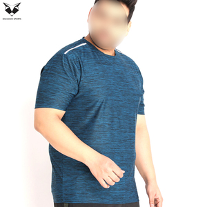 Camiseta Deportiva de Manga Corta para Hombre, Cuello Redondo, Secado Rápido, Color Azul, Corte Regular, Tejido de Punto, Ropa Deportiva, Nuevo Modelo de Buen Proveedor - Product Image 2