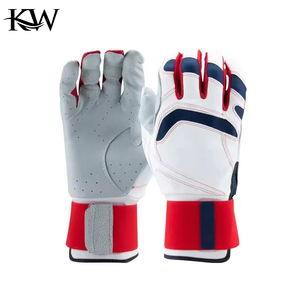 All Weather Leather Baseball Batting Gloves Split Finger Waterproof Durable Grip Sweat Resistant Left-Right Handed <b>Outdoor</b> - Product Image 4