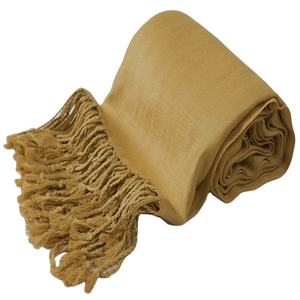 Écharpe longue en viscose chaude pour femmes en gros pour l'hiver, couleur unie, avec pompon, écharpe en cachemire, écharpes double face - Product Image 1