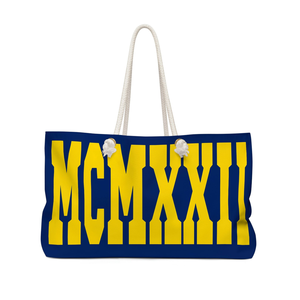 SGRho Rhoyal Blue And Gold MCMXXII Weekender <b>Bag</b> Sigma Gamma Rho Travel Tote <b>Large</b> Capacity Overnight <b>Beach</b> Gift <b>Bag</b> - Product Image 2