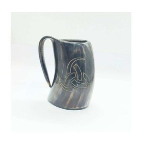 Taza de cuerno natural hecha a mano, estilo rústico, de cuerno de búfalo, para servir cerveza, café y té al estilo vikingo. - Product Image 4