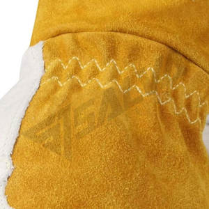 Guantes de Trabajo de Cuero Vacuno Resistentes y Reutilizables de Diseño Personalizado, Guantes de Seguridad de Alta Calidad - Product Image 3