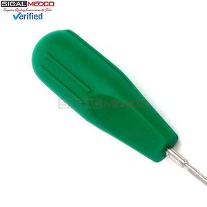 Premium Grade Dental Root Tip Heidbrink Elevator Left H2 with Green Handle German Stainless Steel Dental Medic Instruments - Product Image 6