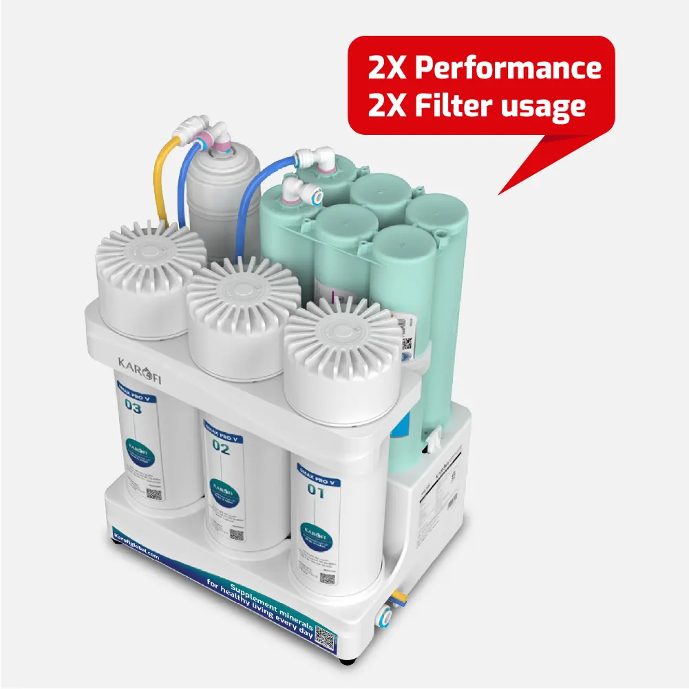 Karofi KAQ-U05 Pro yüksek performanslı 10 aşamalı ters osmoz sistemi ev kullanımı için düzenli lavabo altı filtresi