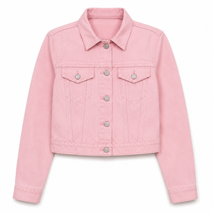 Chaquetas Casuales con Cierre para Adultos al por Mayor, Chaqueta de Mujer con Cuello Camisero, Chaquetas Vaqueras para Mujer - Product Image 2