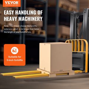 Estensioni per Forche in Acciaio al Carbonio Resistenti, Lunghezza 96 Pollici, Larghezza 5,5 Pollici, 1 Paio, Accessori per Carrelli Elevatori, Estensioni per Forche da Pallet - Product Image 2