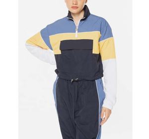 เสื้อแจ็คเก็ตกันลมแบบซิปครึ่งตัวสำหรับผู้หญิง สปริง/ซัมเมอร์  แบบลำลองสำหรับกิจกรรมกลางแจ้ง  สำหรับวิ่ง  ไซส์ใหญ่  กันน้ำ - Product Image 5