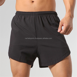 Pantalones Cortos de Compresión Deportivos de Cintura Alta, Elásticos, de Secado Rápido, Transpirables, para Hombre, para Entrenamiento de Fútbol, con Logotipo, de Algodón - Product Image 2