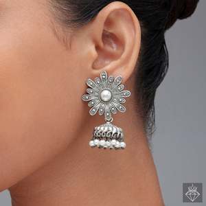 Prao intrincado floral oxidado gargantilla elegante collares finos - Product Image 2