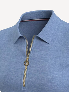 Polo côtelé pour femme, Polo en maille respirante pour femme, Polo en coton anti-boulochage pour femme, Polo infroissable pour femme - Product Image 2